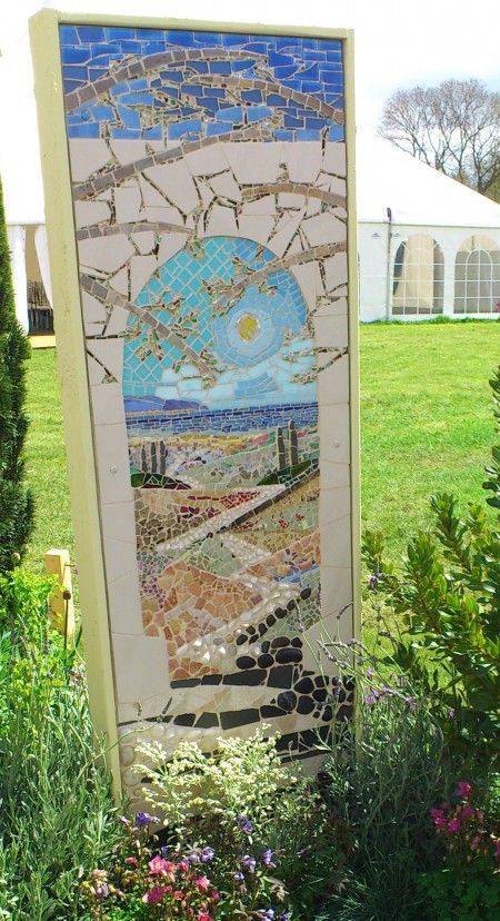 Mosaic from the front day scene